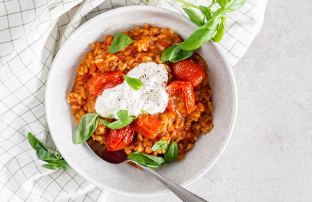 Risotto Tomate Confite : Le secret de Simone Zanoni !