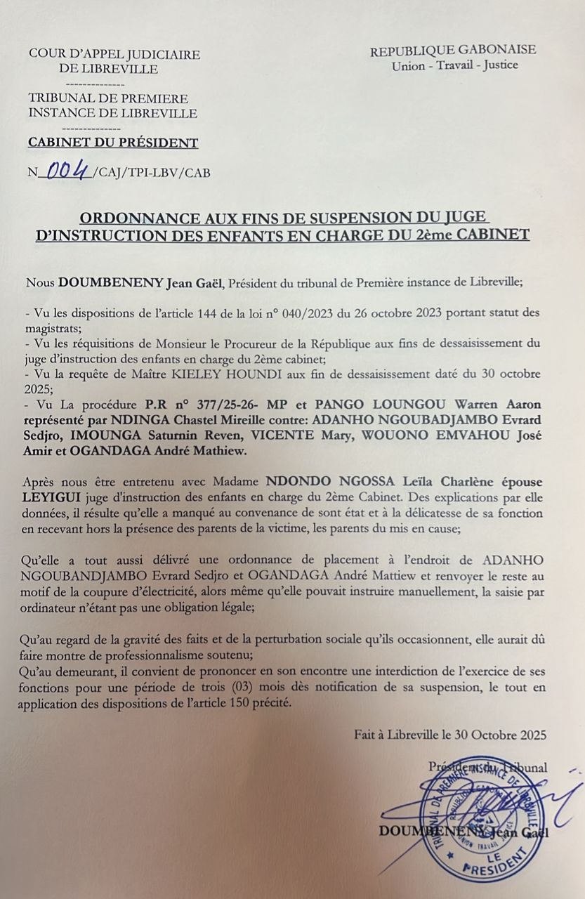 Crise judiciaire : la juge controversée mise à l’écart !