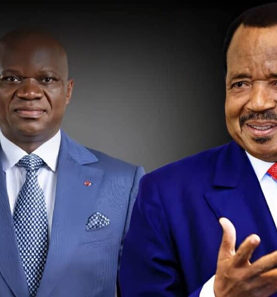 Diplomatie : le Président gabonais félicite Paul Biya