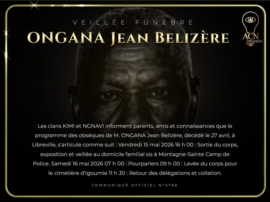 Veillée funèbre ONGANA Jean Belizère Veillée funèbre ONGANA Jean Belizère