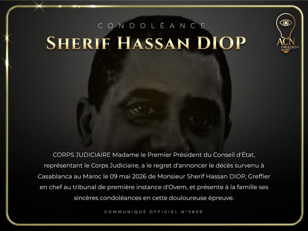 Condolèance Sherif Hassan DIOP Condolèance Sherif Hassan DIOP