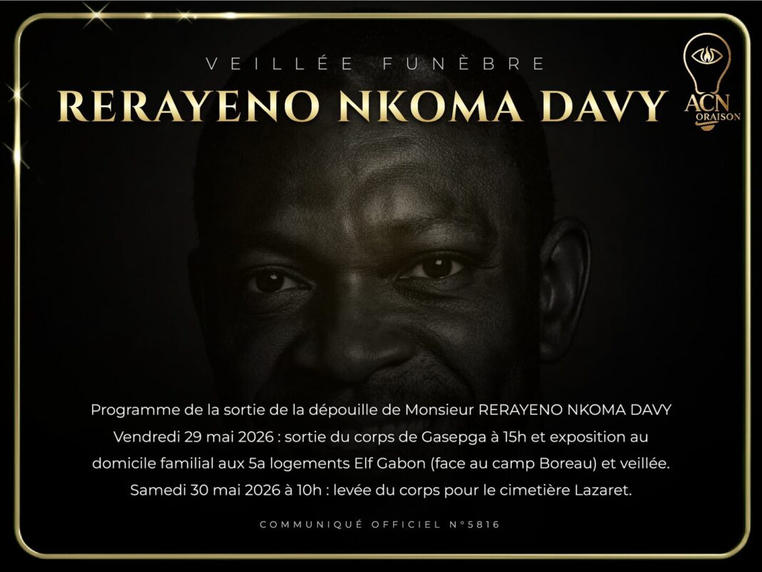 Veillée funèbre RERAYENO NKOMA DAVY Veillée funèbre RERAYENO NKOMA DAVY