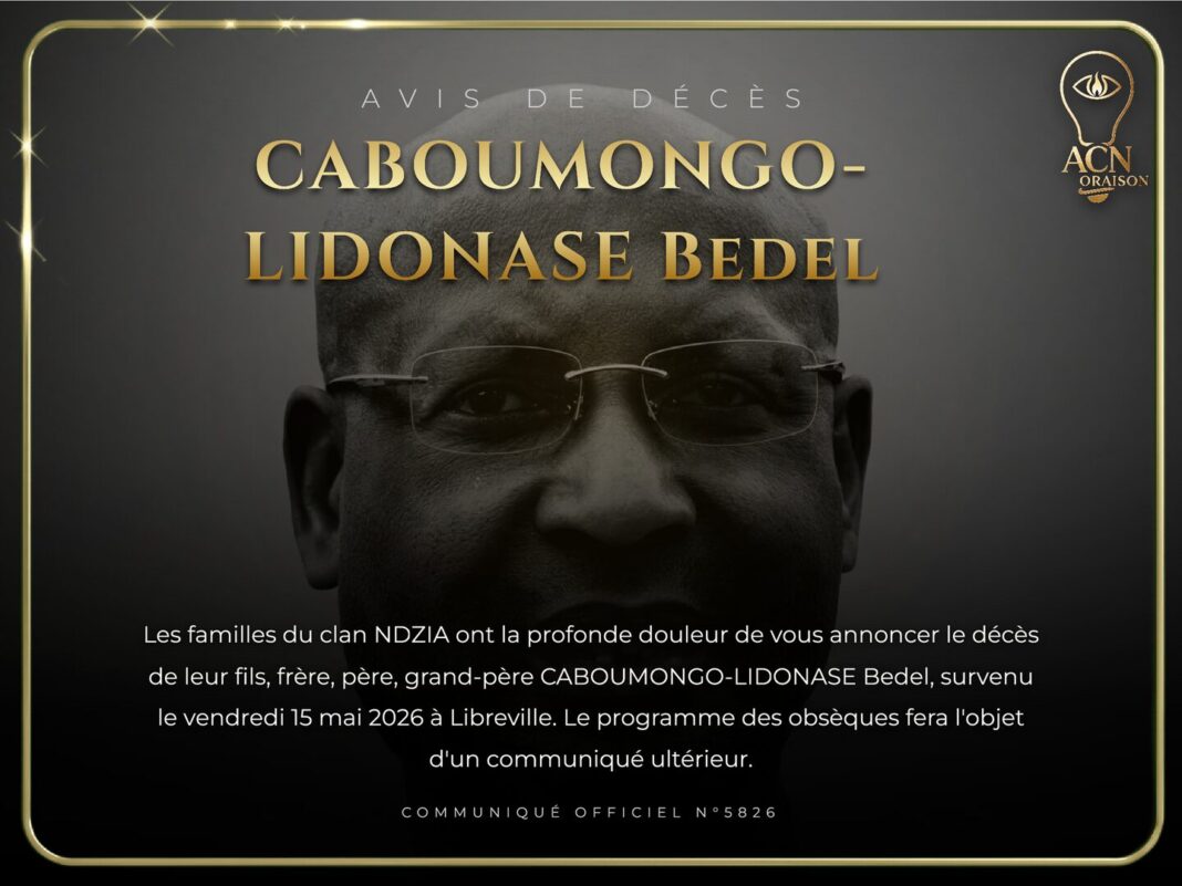 Avis de décès CABOUMONGO-LIDONASE Bedel Avis de décès CABOUMONGO-LIDONASE Bedel