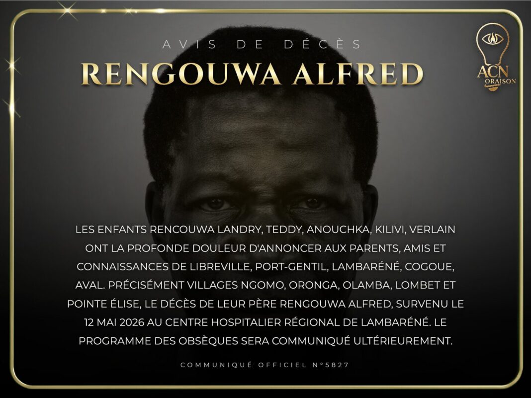 Avis de décès RENGOUWA ALFRED Avis de décès RENGOUWA ALFRED