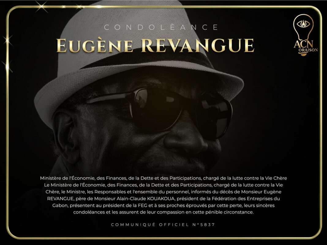 Condolèance Eugène REVANGUE Condolèance Eugène REVANGUE