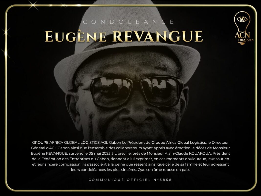 Condolèance Eugène REVANGUE Condolèance Eugène REVANGUE