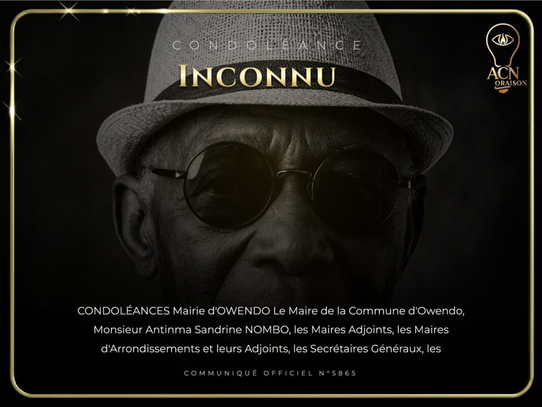 Condolèance Inconnu Condolèance Inconnu