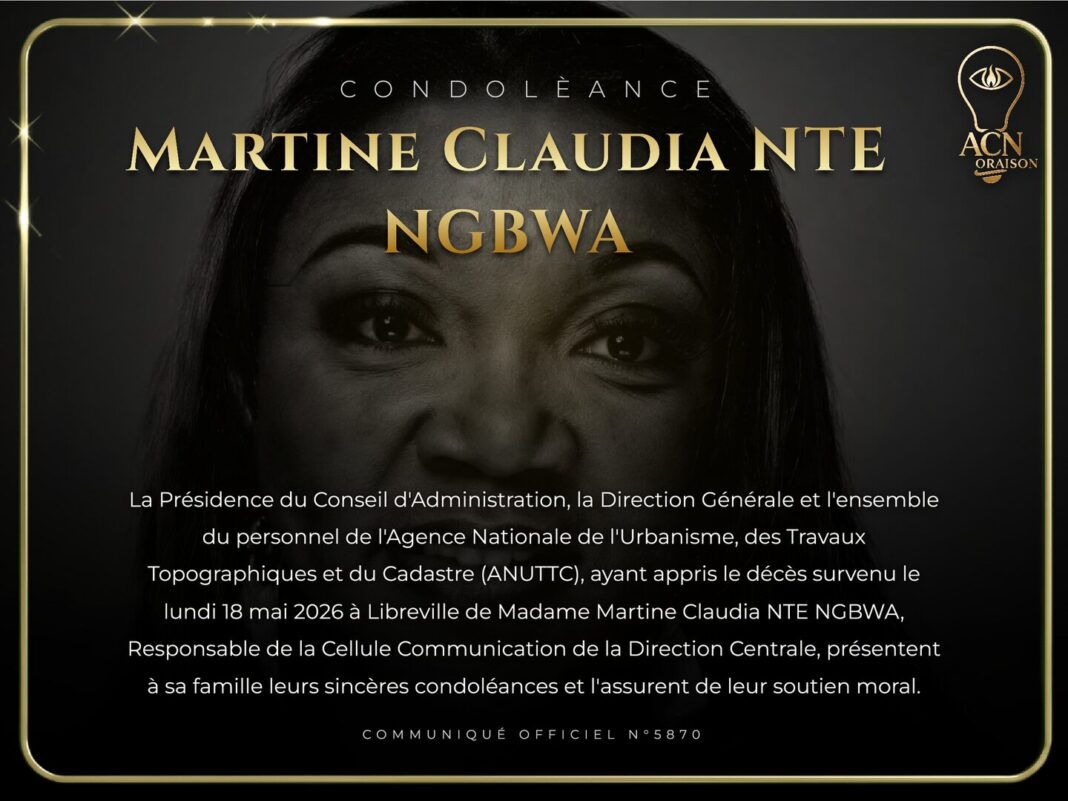 Condolèance Martine Claudia NTE NGBWA Condolèance Martine Claudia NTE NGBWA