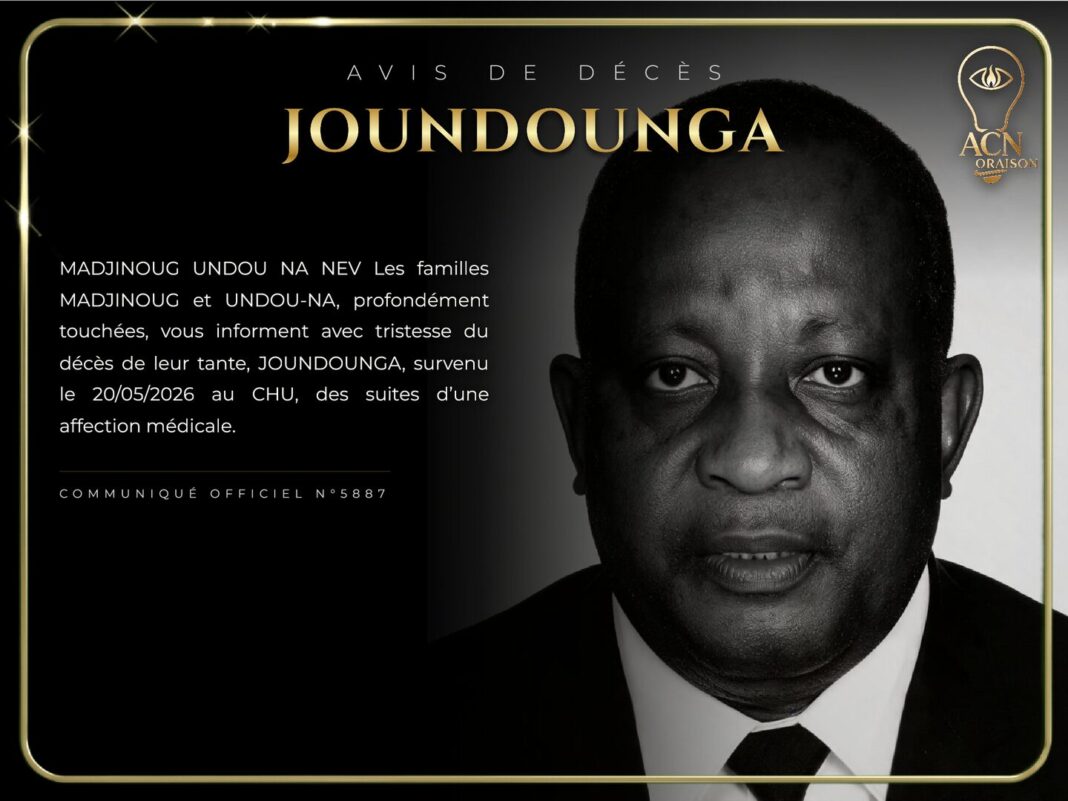 Avis de décès JOUNDOUNGA Avis de décès JOUNDOUNGA