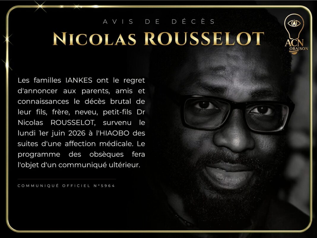 Avis de décès Nicolas ROUSSELOT Avis de décès Nicolas ROUSSELOT