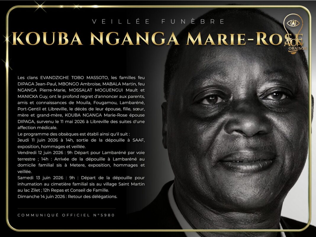 Veillée funèbre KOUBA NGANGA Marie-Rose Veillée funèbre KOUBA NGANGA Marie-Rose