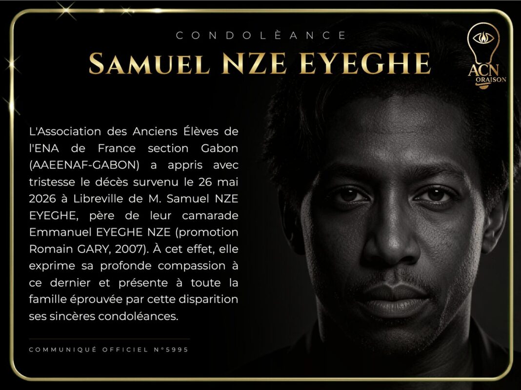 Condolèance Samuel NZE EYEGHE Condolèance Samuel NZE EYEGHE