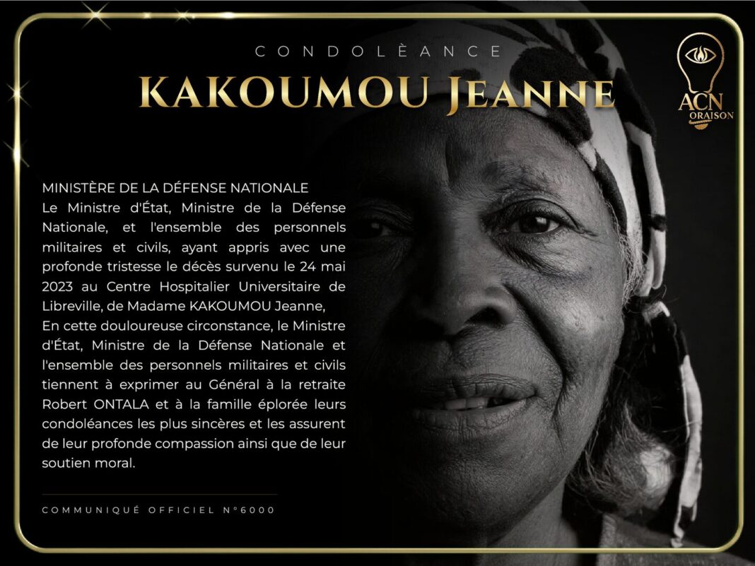 Condolèance KAKOUMOU Jeanne Condolèance KAKOUMOU Jeanne