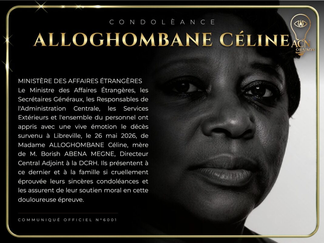 Condolèance ALLOGHOMBANE Céline Condolèance ALLOGHOMBANE Céline