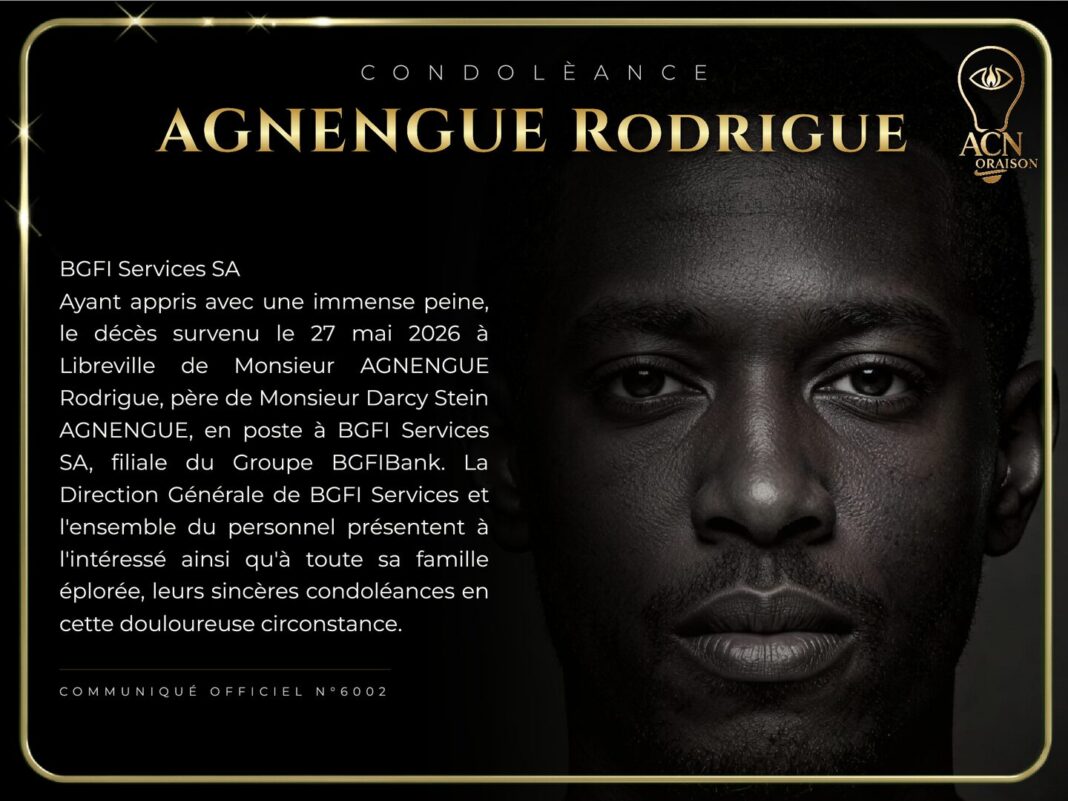 Condolèance AGNENGUE Rodrigue Condolèance AGNENGUE Rodrigue