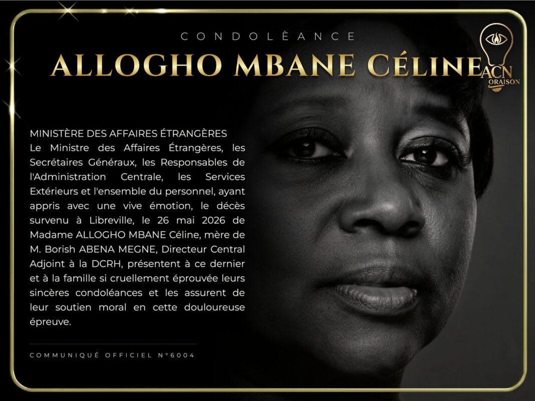 Condolèance ALLOGHO MBANE Céline Condolèance ALLOGHO MBANE Céline