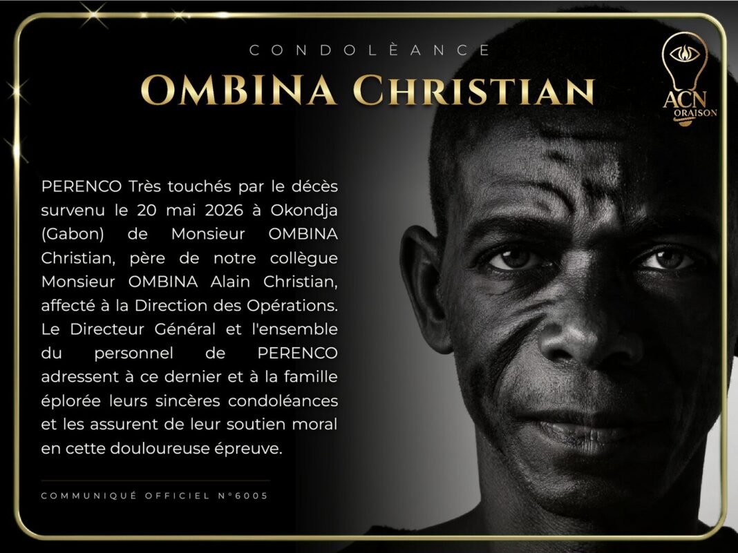 Condolèance OMBINA Christian Condolèance OMBINA Christian
