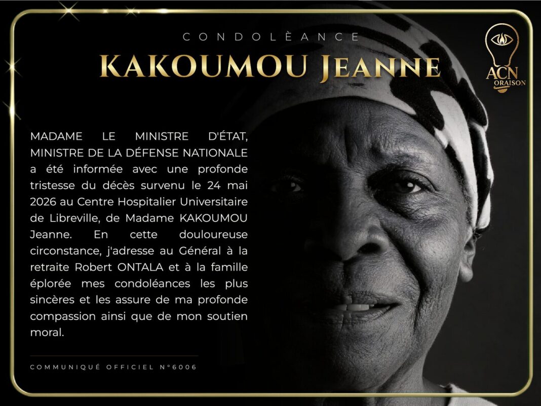 Condolèance KAKOUMOU Jeanne Condolèance KAKOUMOU Jeanne
