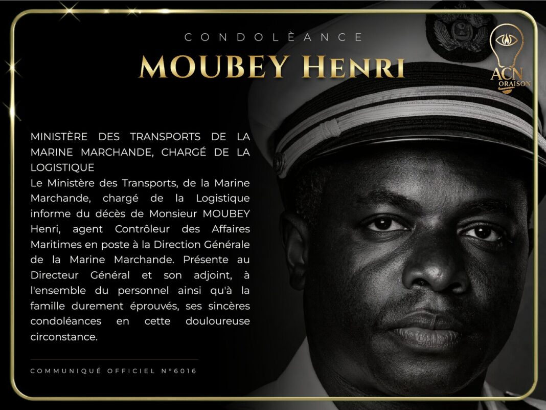 Condolèance MOUBEY Henri Condolèance MOUBEY Henri