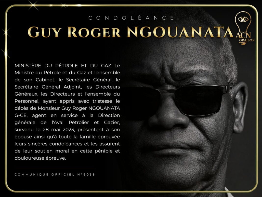 Condolèance Guy Roger NGOUANATA Condolèance Guy Roger NGOUANATA