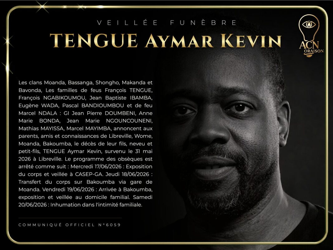 Veillée funèbre TENGUE Aymar Kevin Veillée funèbre TENGUE Aymar Kevin