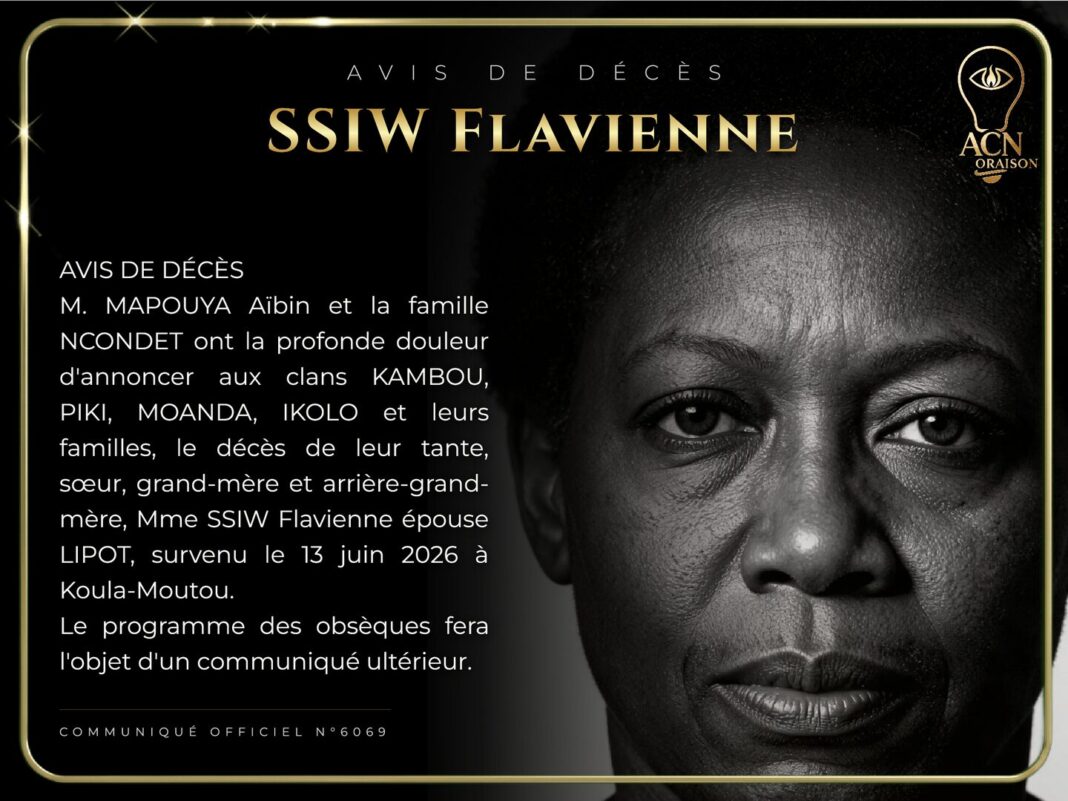 Avis de décès SSIW Flavienne Avis de décès SSIW Flavienne