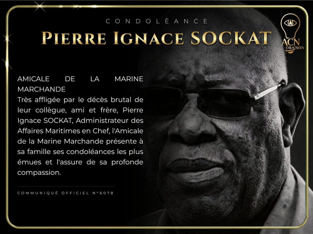 Condolèance Pierre Ignace SOCKAT Condolèance Pierre Ignace SOCKAT