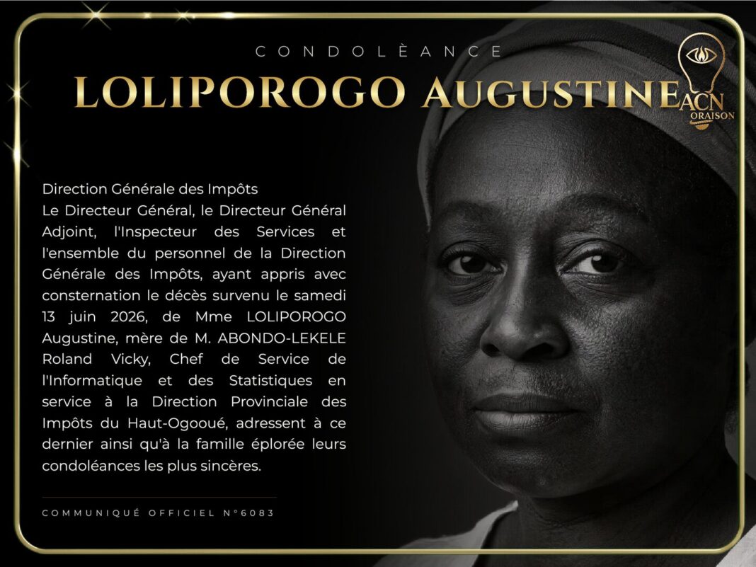 Condolèance LOLIPOROGO Augustine Condolèance LOLIPOROGO Augustine