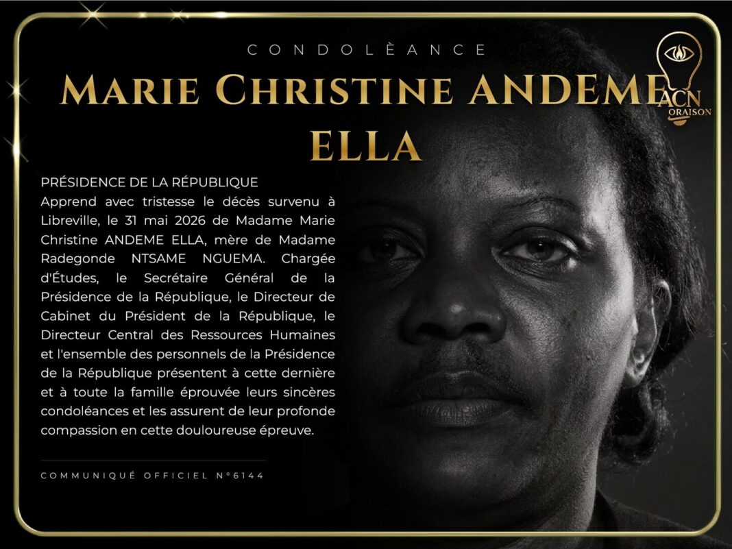 Condolèance Marie Christine ANDEME ELLA Condolèance Marie Christine ANDEME ELLA