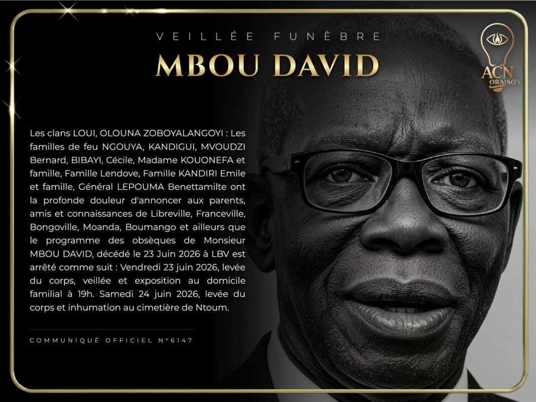 Veillée funèbre MBOU DAVID Veillée funèbre MBOU DAVID