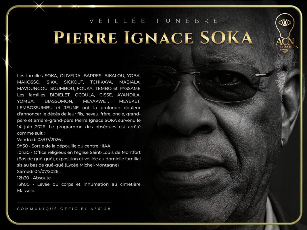 Veillée funèbre Pierre Ignace SOKA Veillée funèbre Pierre Ignace SOKA