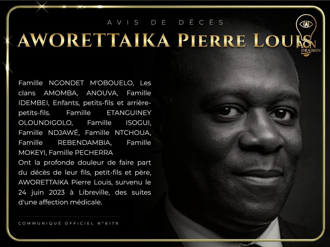 Avis de décès AWORETTAIKA Pierre Louis Avis de décès AWORETTAIKA Pierre Louis