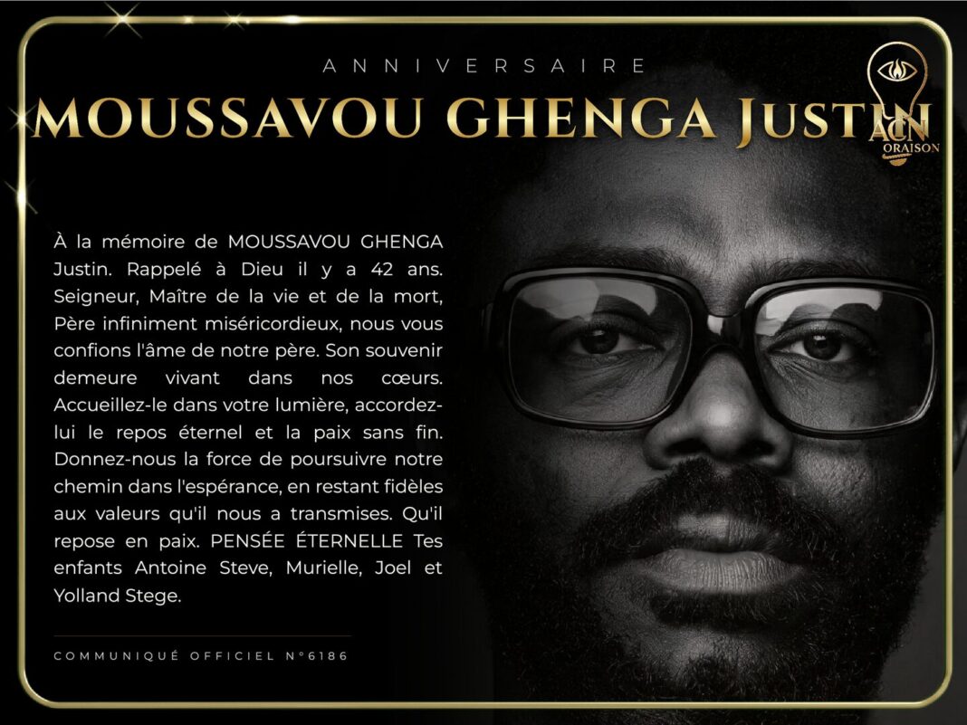 Anniversaire MOUSSAVOU GHENGA Justin Anniversaire MOUSSAVOU GHENGA Justin