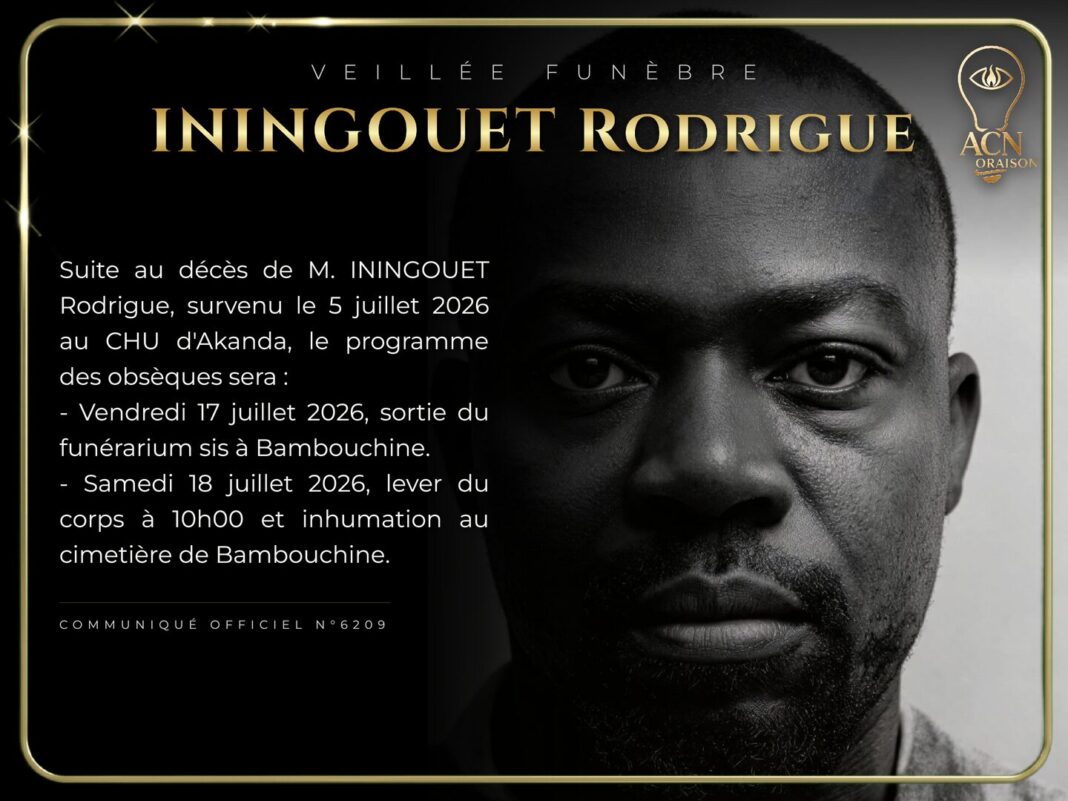 Veillée funèbre ININGOUET Rodrigue Veillée funèbre ININGOUET Rodrigue