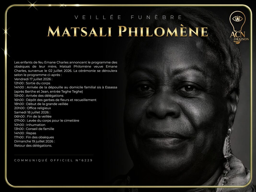 Veillée funèbre Matsali Philomène Veillée funèbre Matsali Philomène
