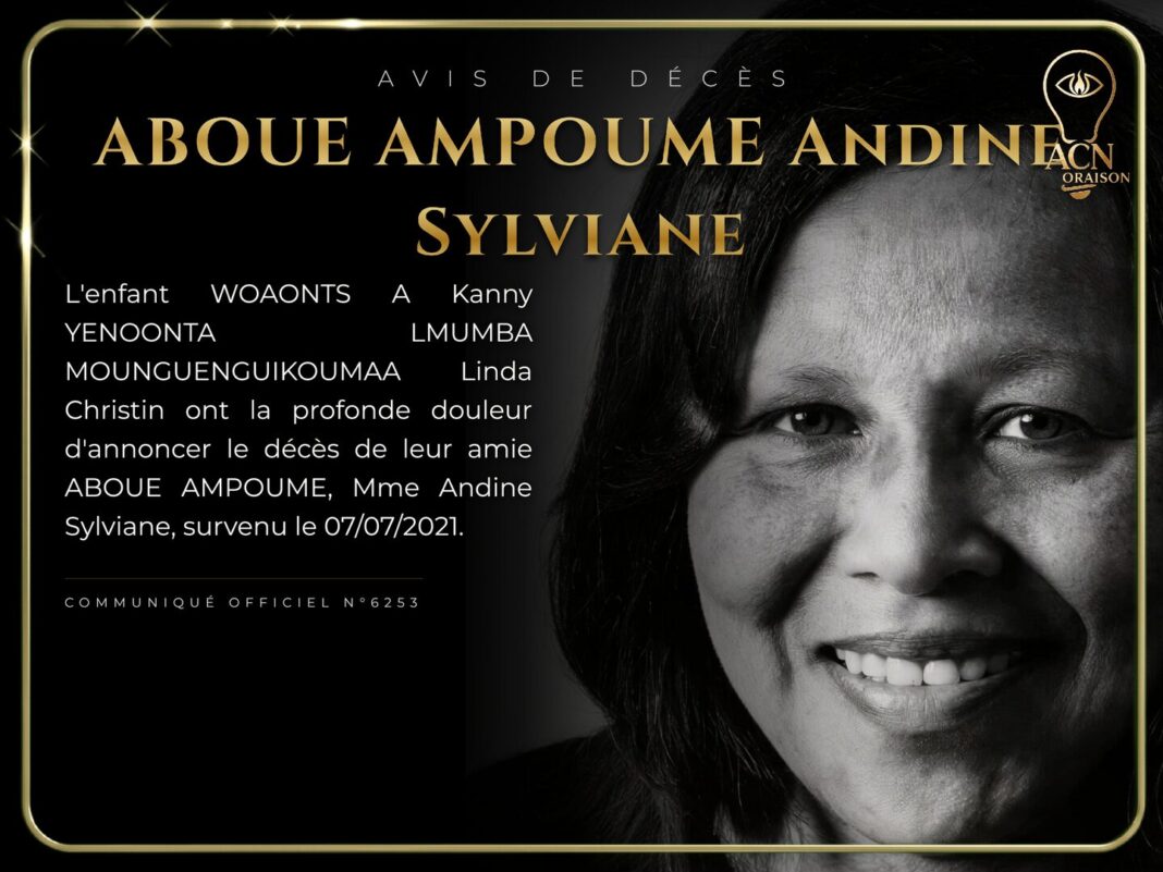 Avis de décès ABOUE AMPOUME Andine Sylviane Avis de décès ABOUE AMPOUME Andine Sylviane