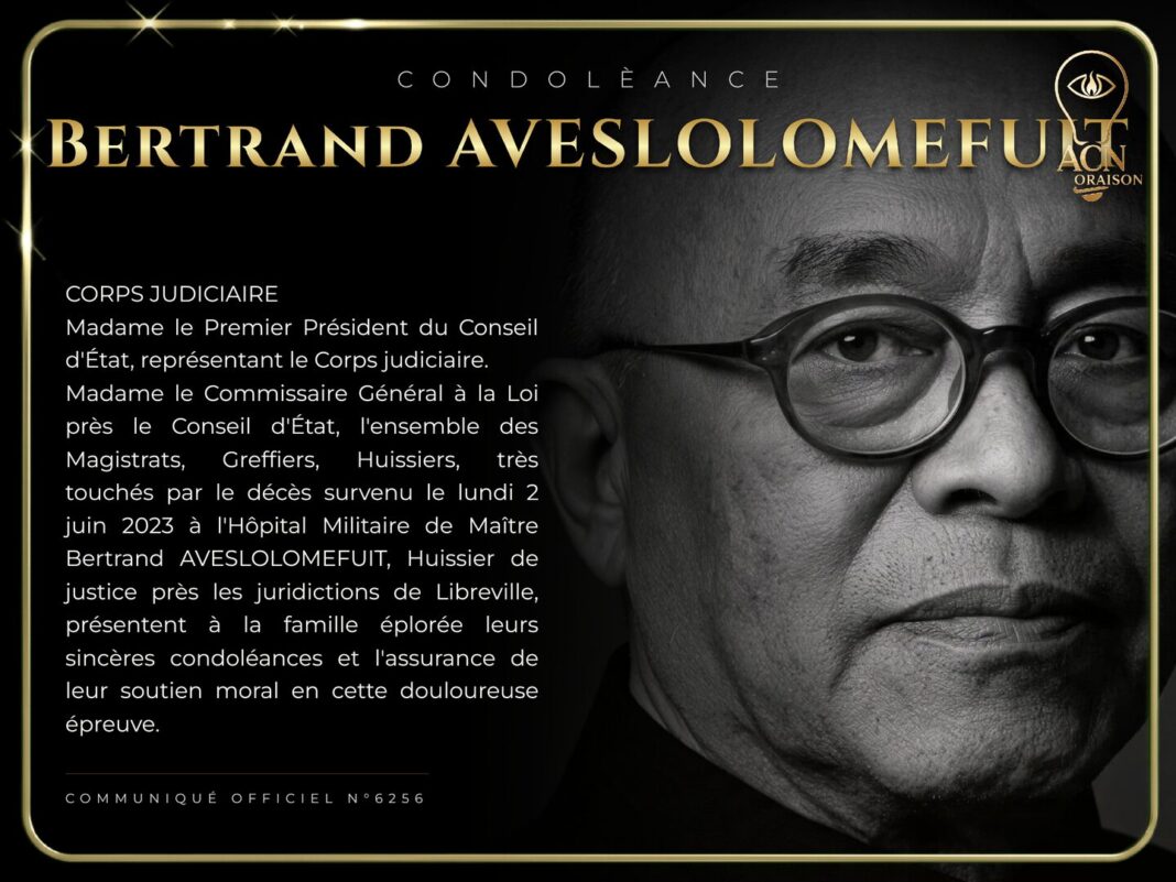 Condolèance Bertrand AVESLOLOMEFUIT Condolèance Bertrand AVESLOLOMEFUIT
