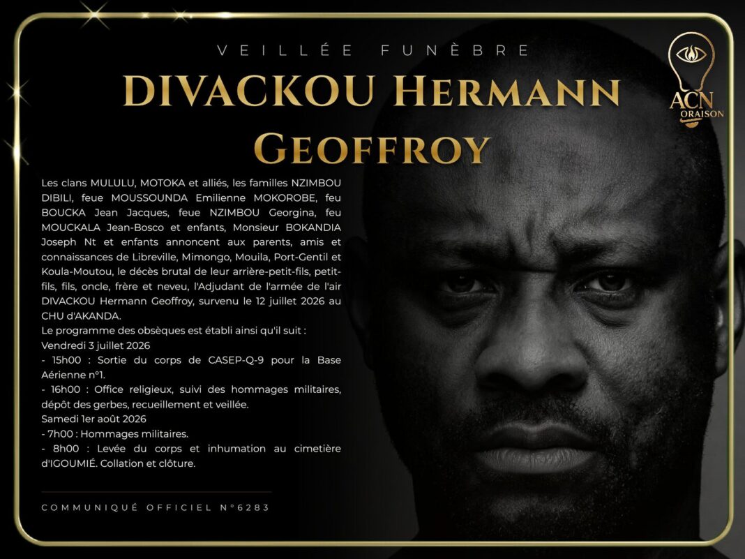 Veillée funèbre DIVACKOU Hermann Geoffroy Veillée funèbre DIVACKOU Hermann Geoffroy