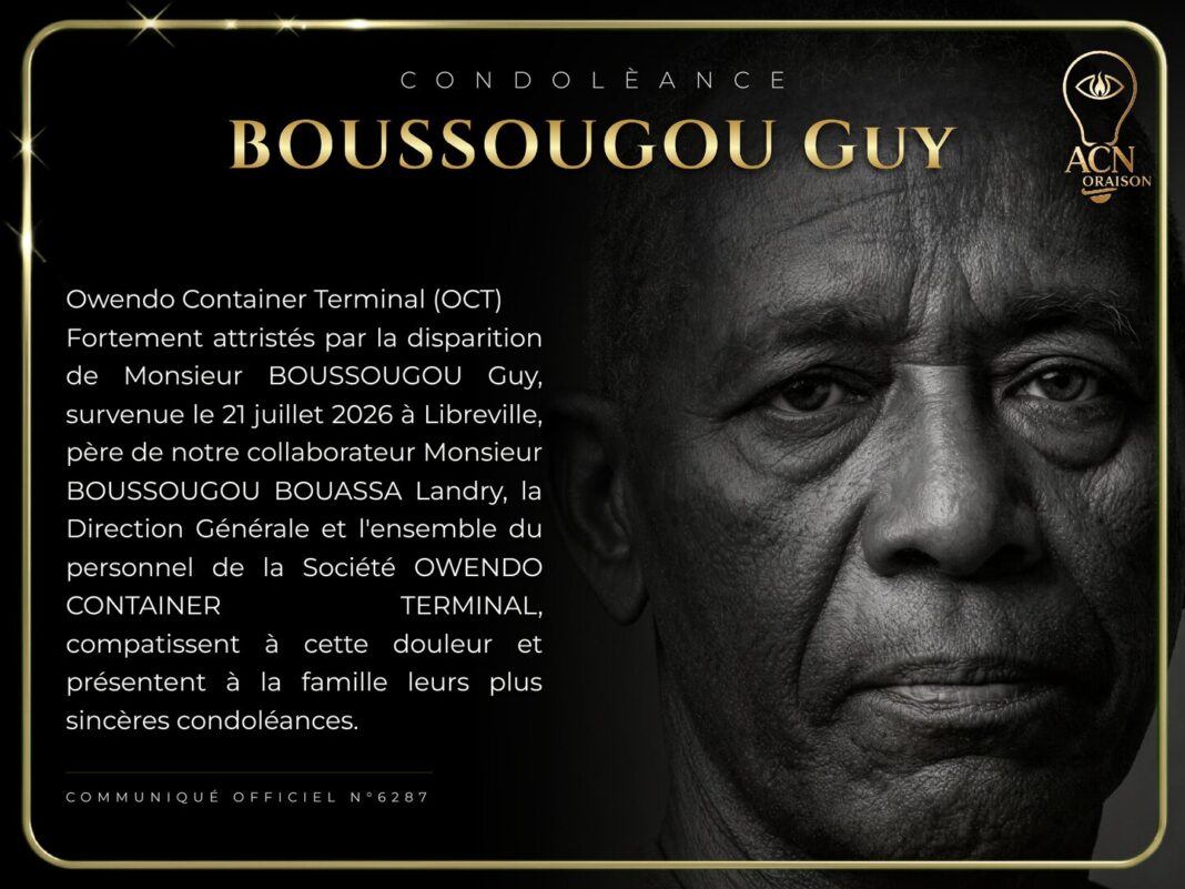 Condolèance BOUSSOUGOU Guy Condolèance BOUSSOUGOU Guy