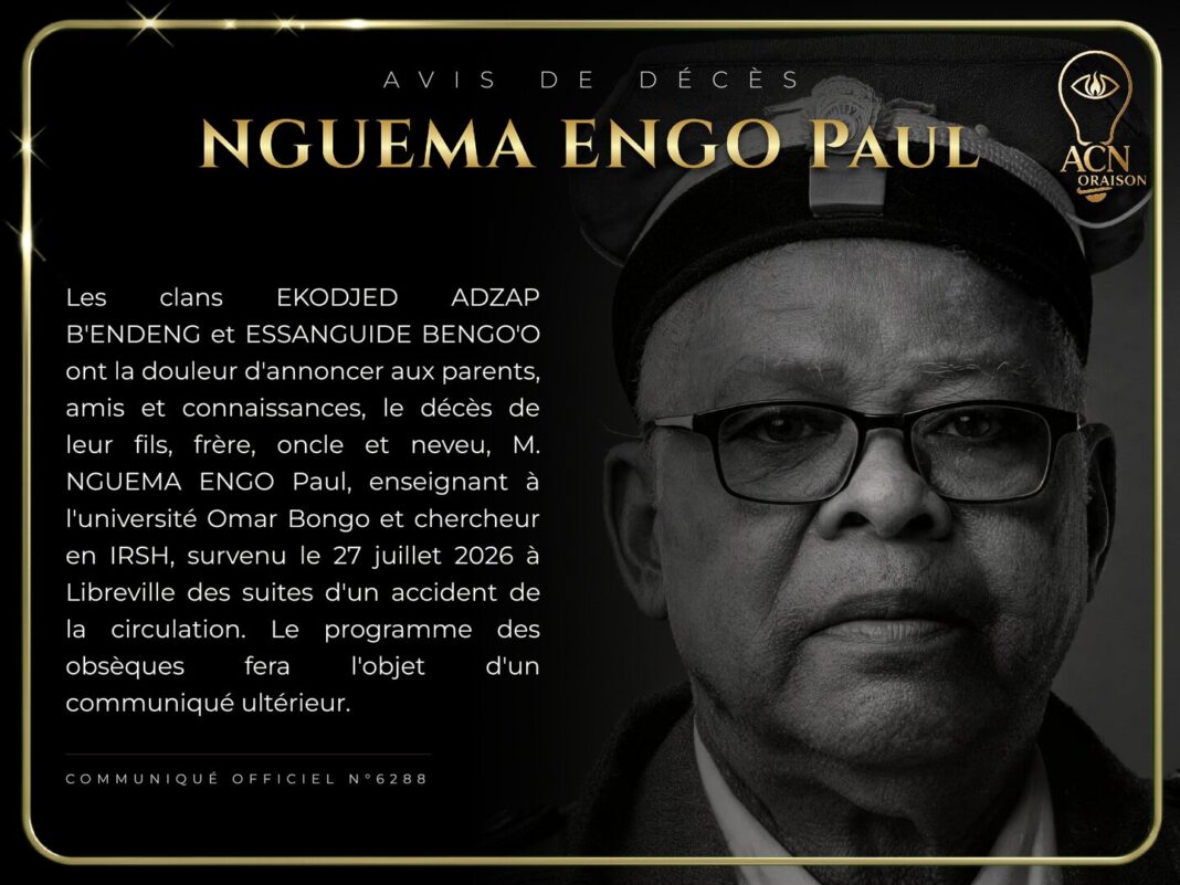 Avis de décès NGUEMA ENGO Paul Avis de décès NGUEMA ENGO Paul